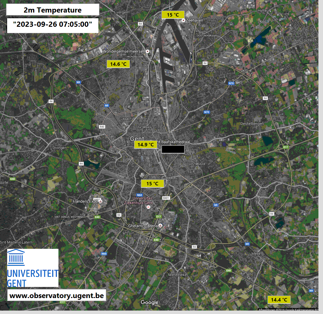 Locations Gent Map